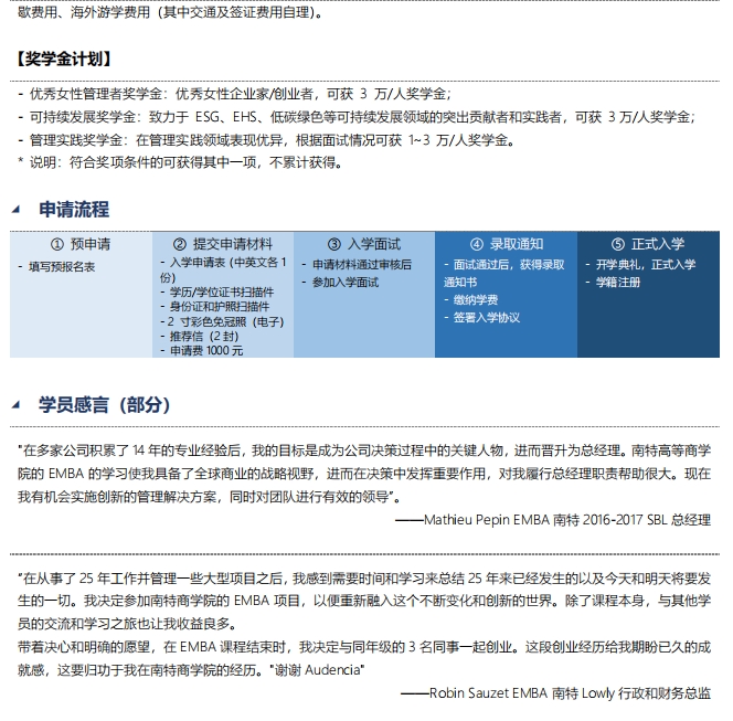 法國南特高等商學院EMBA